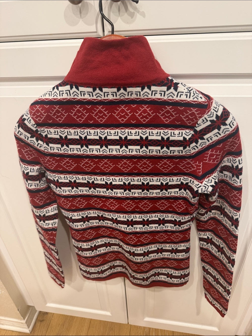 Alp N Rock Red, White & Black Fair Isle Turtleneck Sweater - Picture 7 of 7
